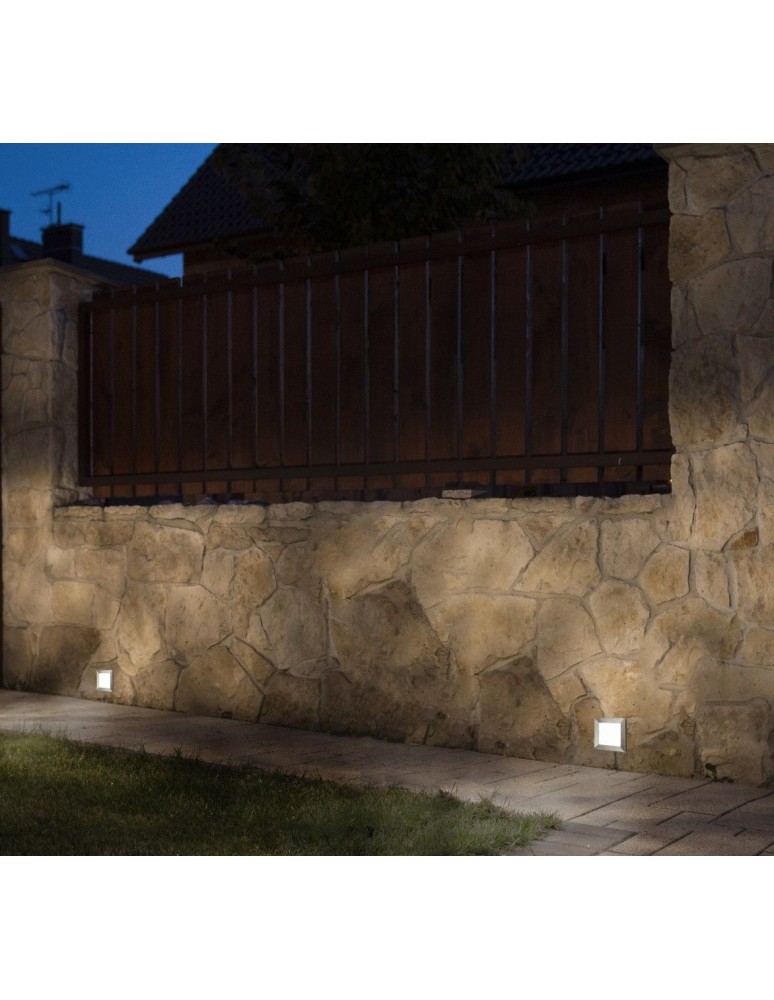SU-MA MUR LED INOX 195lm 3000K Do zabudowy IP65 D-04