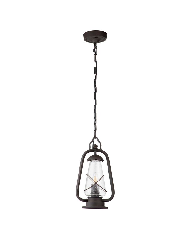 Elstead Lighting Latarnia wisząca Miners - 1 źródło światła IP44 MINERS-CHN
