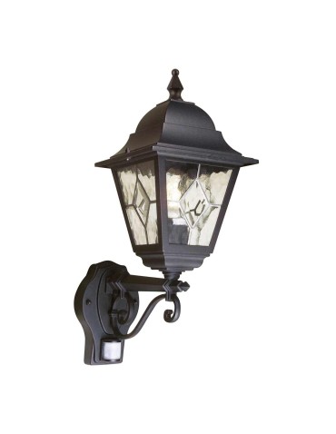 Elstead Lighting Latarnia naścienna z czujnikiem PIR Norfolk - 1 źródło światła IP44 NR1-PIR-BLACK