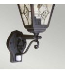 Kinkiety zewnętrzne - Elstead Lighting Latarnia naścienna z czujnikiem PIR Norfolk - 1 źródło światła IP44 NR1-PIR-BLACK - product 2
