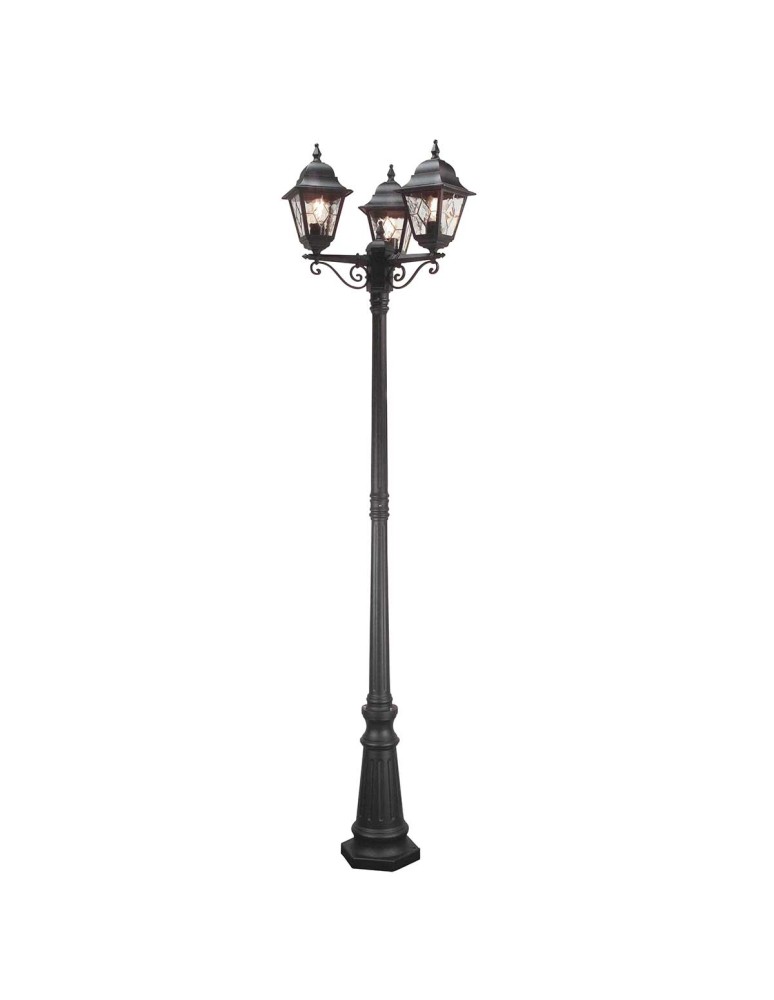 Elstead Lighting Duża latarnia stojąca Norfolk - 3 źródło światła IP44 NR8-BLK