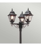 Lampy zewnętrzne latarnie - Elstead Lighting Duża latarnia stojąca Norfolk - 3 źródło światła IP44 NR8-BLK - product 2