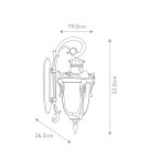 Kinkiety zewnętrzne - Elstead Lighting Średnia latarnia naścienna Philadelphia - 1 źródło światła IP44 PH2-M-OB - product 5