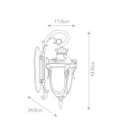 Kinkiety zewnętrzne - Elstead Lighting Mała latarnia naścienna Philadelphia - 1 źródło światła IP44 PH2-S-OB - product 5
