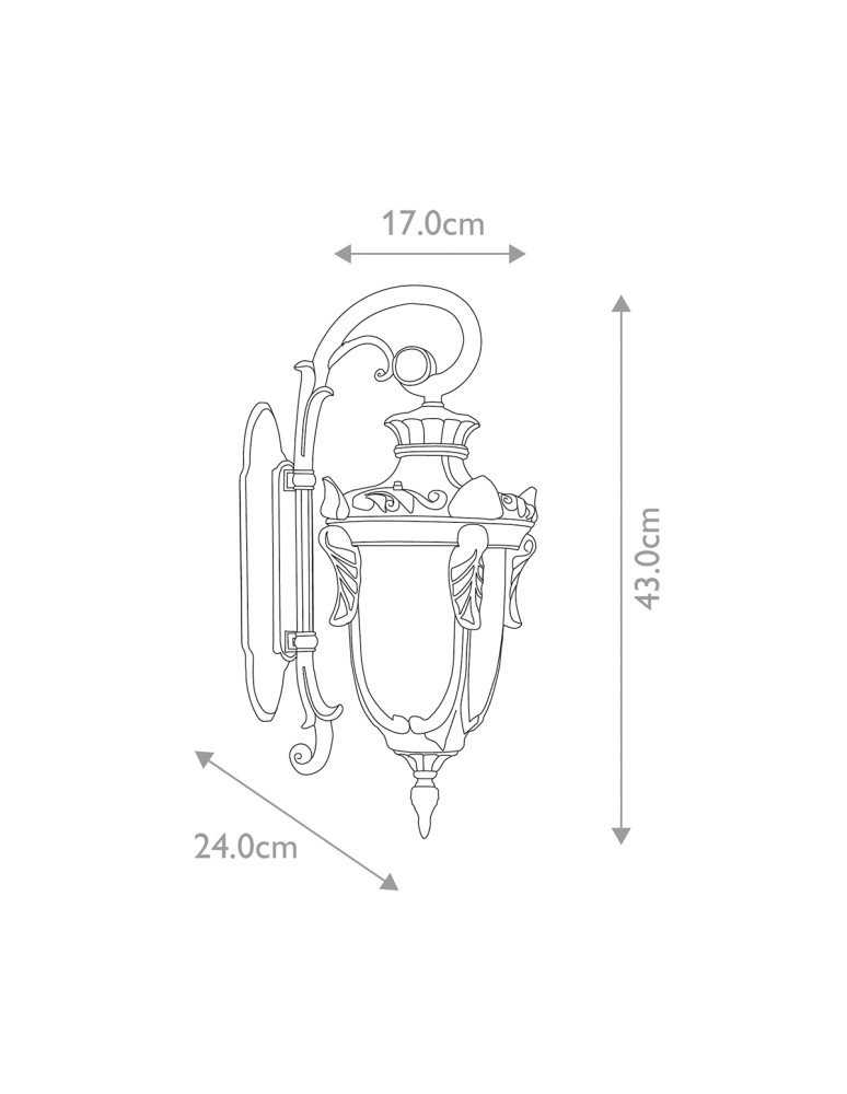 Kinkiety zewnętrzne - Elstead Lighting Mała latarnia naścienna Philadelphia - 1 źródło światła IP44 PH2-S-OB - product kolory-swiatla.pl 5