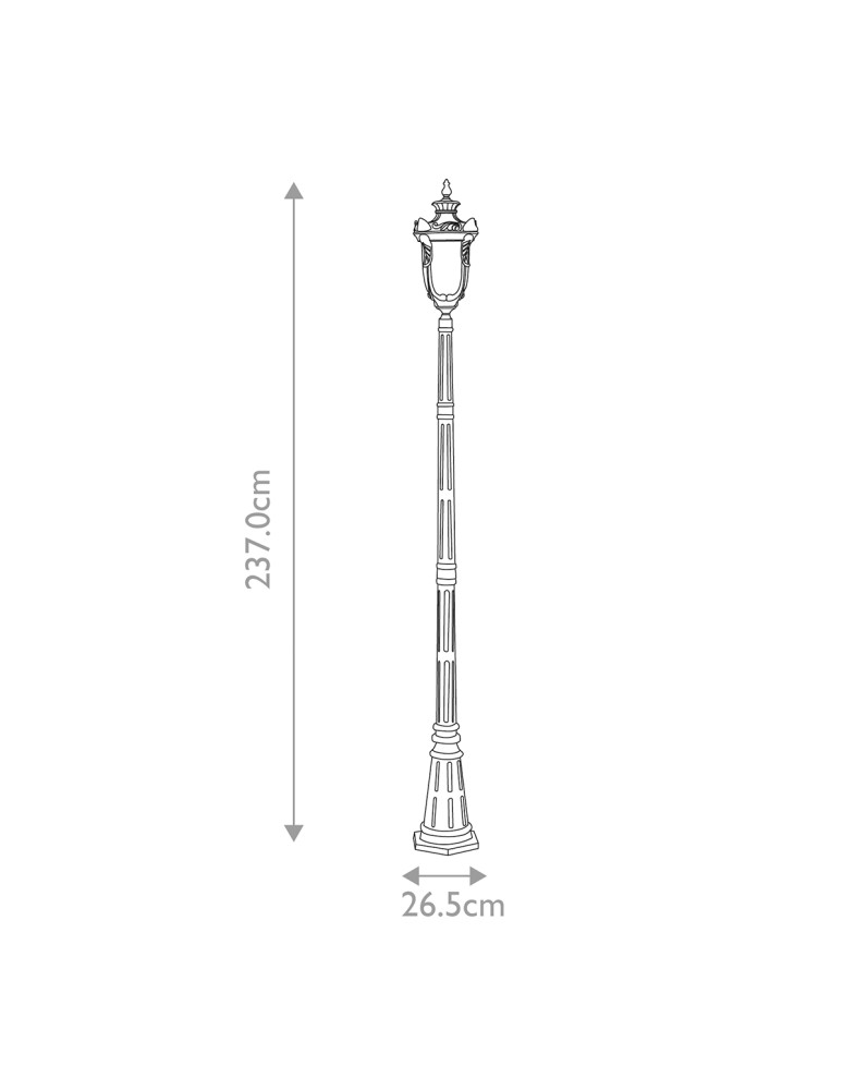 Elstead Lighting Duża latarnia stojąca Philadelphia - 3 źródło światła IP44 PH5-L-OB Elstead Lighting Duża latarnia stojąca Philadelphia - 3 źródło światła IP44 PH5-L-OB