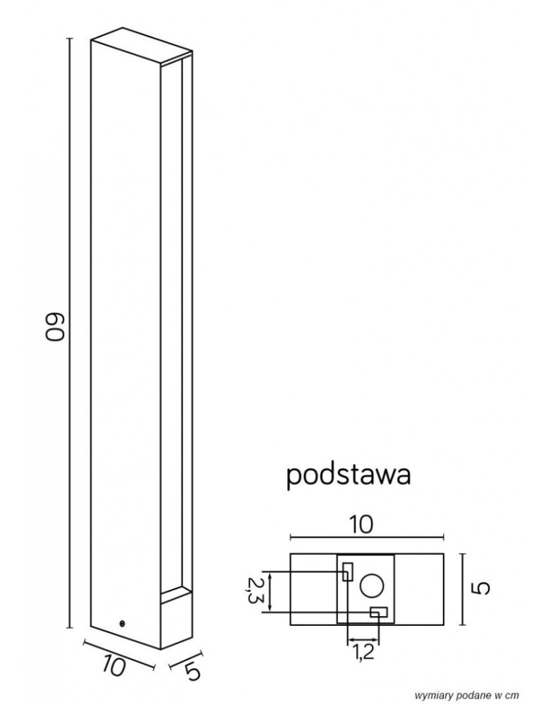 SU-MA LINEA słupek 16702-600