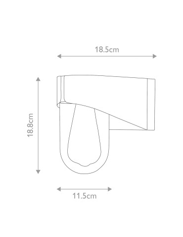 Elstead Lighting Latarnia naścienna Porto - 1 źródło światła IP44 PORTO - product 2