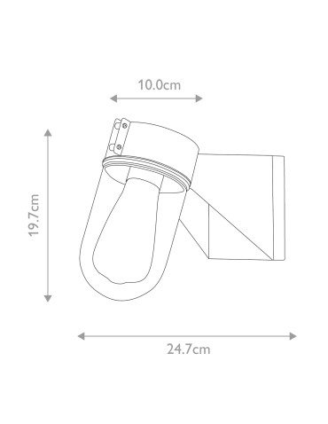 Elstead Lighting Latarnia naścienna Portofino - 1 źródło światła IP44 PORTOFINO - produkt 2