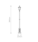 Lampy zewnętrzne latarnie - Elstead Lighting Latarnia stojąca Parish - 1 źródło światła IP44 PR6-BLACK - product 5