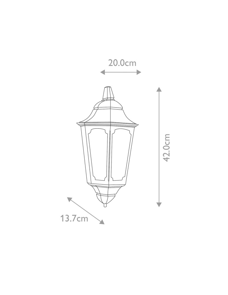 Elstead Lighting Latarnia naścienna Parish - 1 źródło światła IP44 PR7-BLACK Elstead Lighting Latarnia naścienna Parish - 1 źródło światła IP44 PR7-BLACK