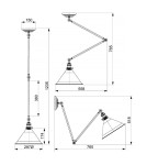 Lampy wiszące - Elstead Lighting Kinkiet / Lampa wisząca Provence - 1 źródło światła - Stary brąz PV-GWP-OB - product 8