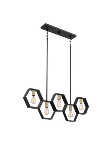 Elstead Lighting Lampa wisząca Bismarck - 5 źródeł światła QZ-BISMARCK-ISLE-EK
