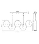Elstead Lighting Lampa wisząca Bismarck - 5 źródeł światła QZ-BISMARCK-ISLE-EK Elstead Lighting Lampa wisząca Bismarck - 5 źródeł światła QZ-BISMARCK-ISLE-EK