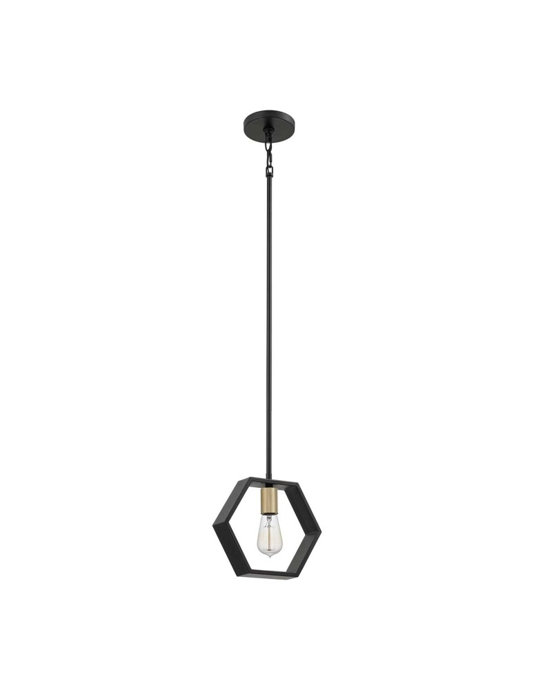 Elstead Lighting Mała lampa wisząca Bismarck - 1 źródło światła QZ-BISMARCK-MP-EK