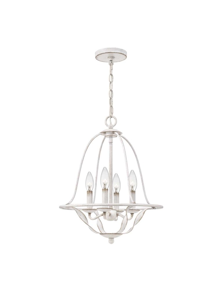 Elstead Lighting Lampa wisząca Bradbury - 4 źródła światła - Antyczna biel QZ-BRADBURY-4P-AWH