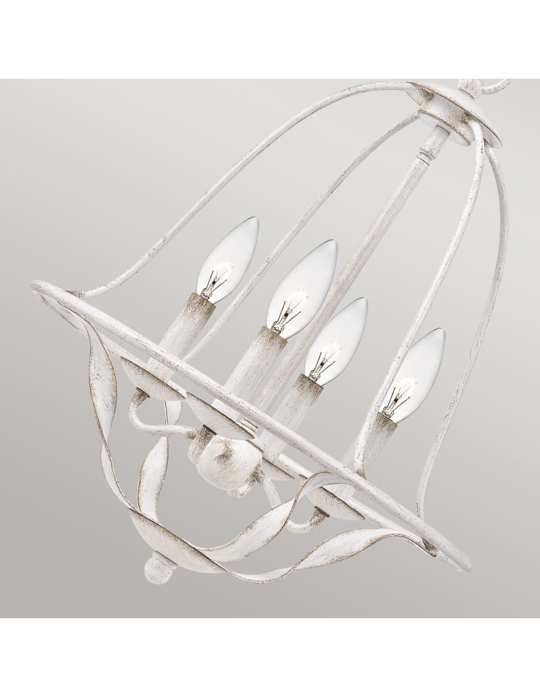 Elstead Lighting Lampa wisząca Bradbury - 4 źródła światła - Antyczna biel QZ-BRADBURY-4P-AWH