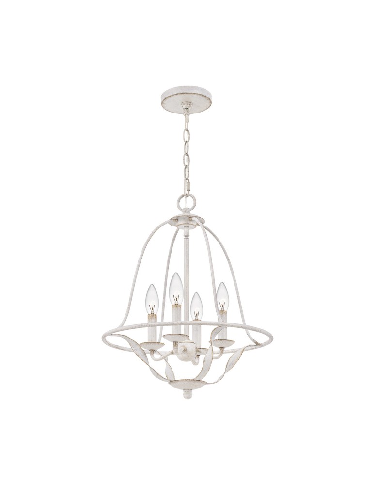 Elstead Lighting Lampa wisząca Bradbury - 4 źródła światła - Antyczna biel QZ-BRADBURY-4P-AWH