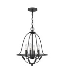 Elstead Lighting Lampa wisząca Bradbury - 4 źródła światła - Popielata QZ-BRADBURY-4P-GK Elstead Lighting Lampa wisząca Bradbury - 4 źródła światła - Popielata QZ-BRADBURY-4P-GK