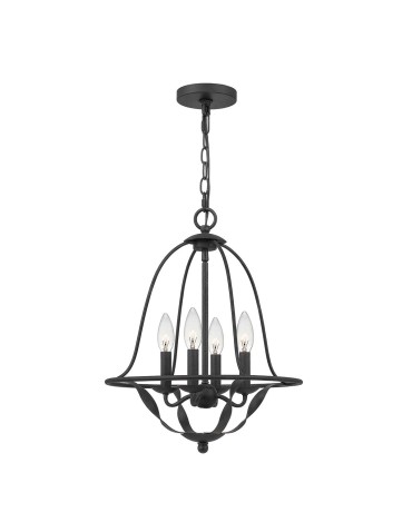 Elstead Lighting Lampa wisząca Bradbury - 4 źródła światła - Popielata QZ-BRADBURY-4P-GK