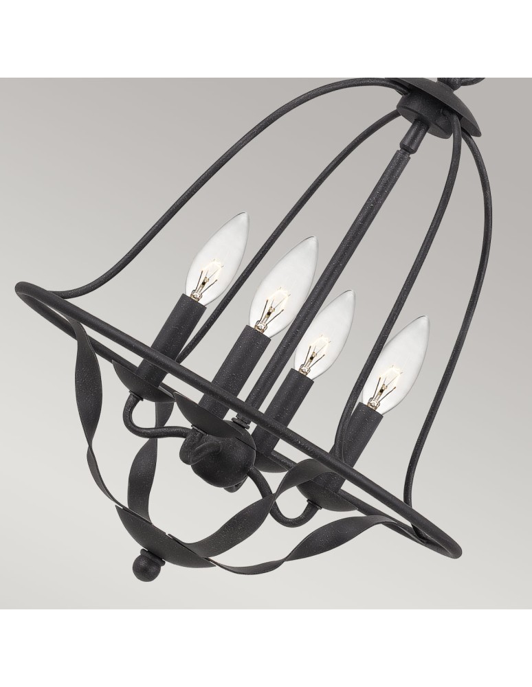 Elstead Lighting Lampa wisząca Bradbury - 4 źródła światła - Popielata QZ-BRADBURY-4P-GK Elstead Lighting Lampa wisząca Bradbury - 4 źródła światła - Popielata QZ-BRADBURY-4P-GK