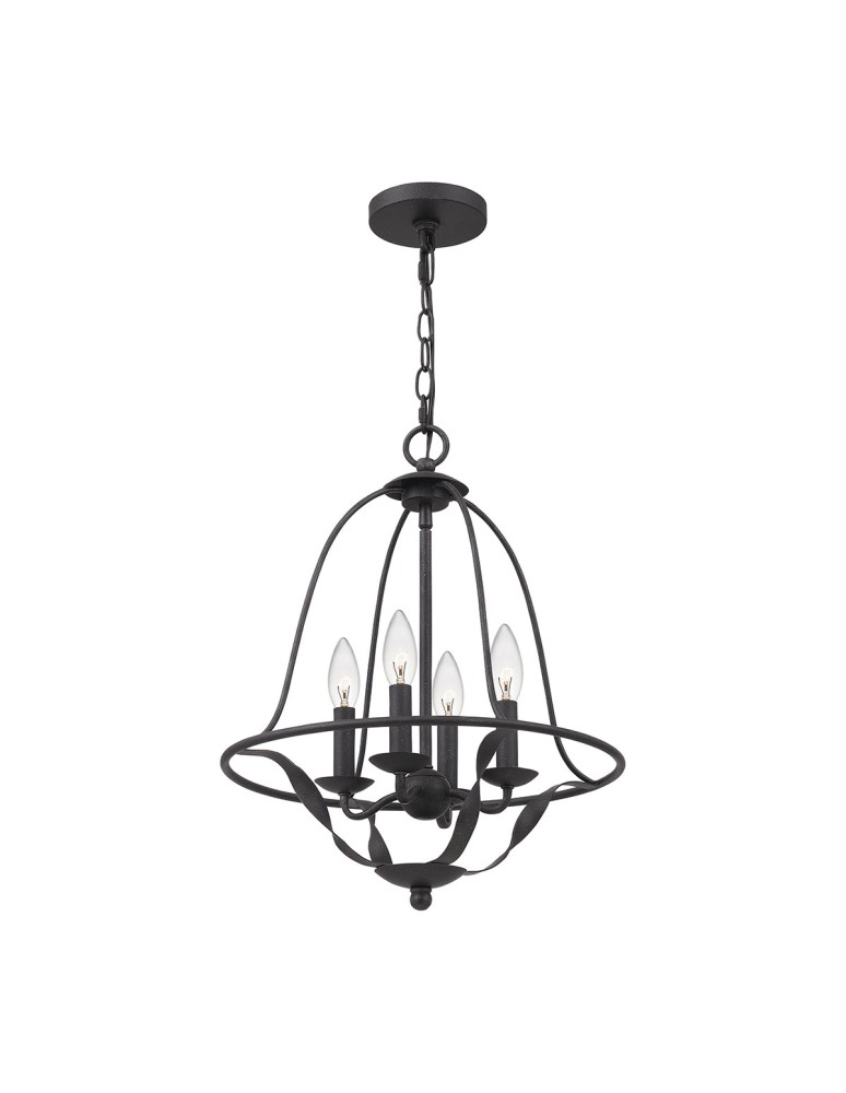 Elstead Lighting Lampa wisząca Bradbury - 4 źródła światła - Popielata QZ-BRADBURY-4P-GK Elstead Lighting Lampa wisząca Bradbury - 4 źródła światła - Popielata QZ-BRADBURY-4P-GK