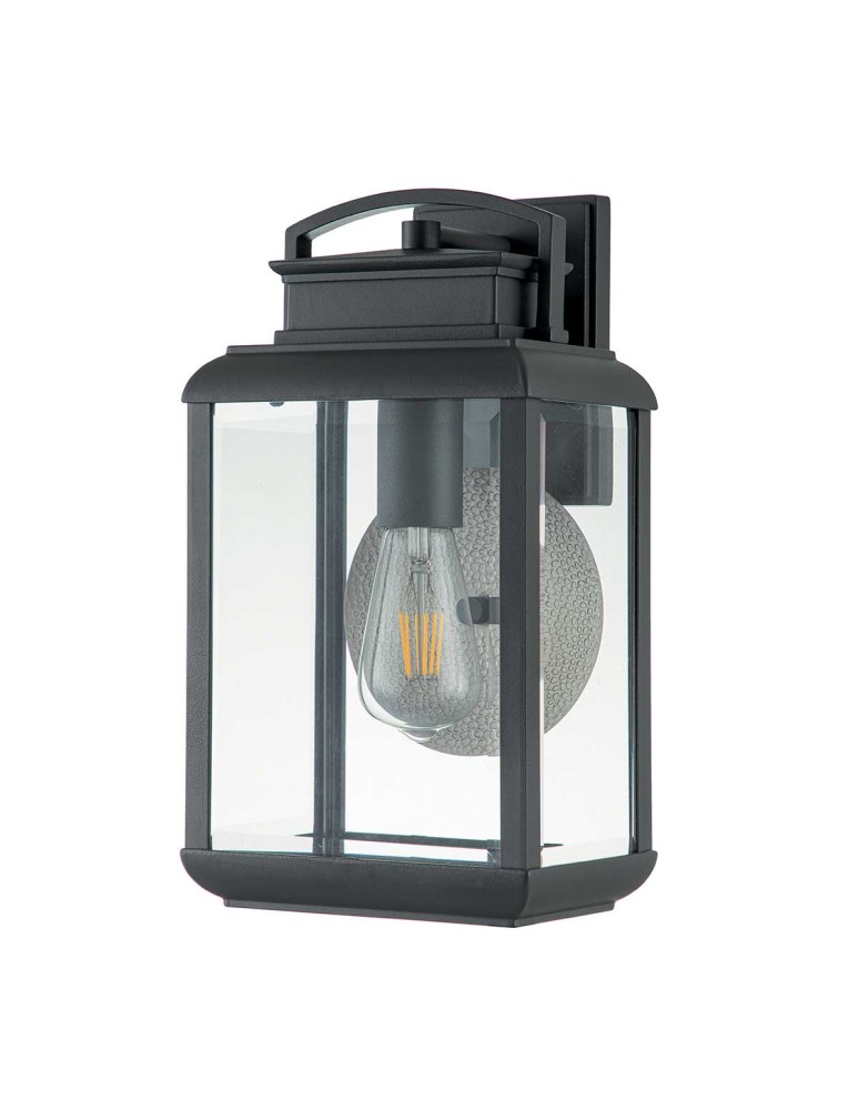 Elstead Lighting Średnia latarnia naścienna Byron - 1 źródło światła - Grafitowe IP44 QZ-BYRON-M-GR Elstead Lighting Średnia latarnia naścienna Byron - 1 źródło światła - Grafitowe IP44 QZ-BYRON-M-GR