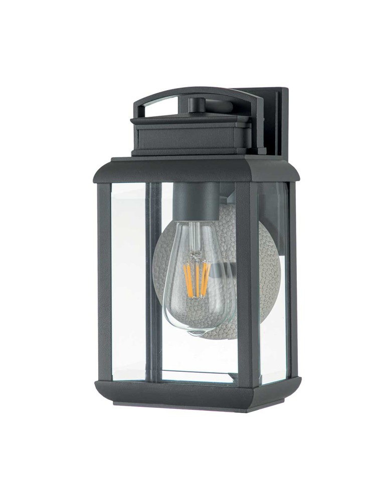 Elstead Lighting Mała latarnia naścienna Byron - 1 źródło światła - Grafitowe IP44 QZ-BYRON-S-GR Elstead Lighting Mała latarnia naścienna Byron - 1 źródło światła - Grafitowe IP44 QZ-BYRON-S-GR