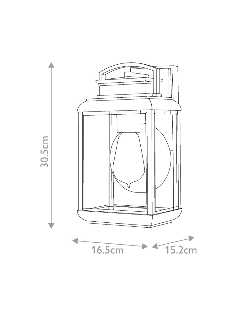Elstead Lighting Mała latarnia naścienna Byron - 1 źródło światła - Grafitowe IP44 QZ-BYRON-S-GR Elstead Lighting Mała latarnia naścienna Byron - 1 źródło światła - Grafitowe IP44 QZ-BYRON-S-GR