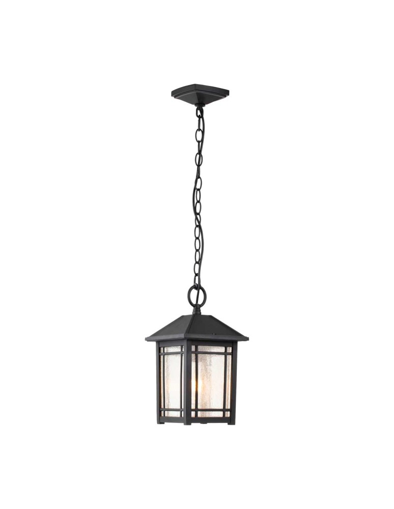 Elstead Lighting Średnia latarnia wisząca Cedar Point - 1 źródło światła IP44 QZ-CEDAR-POINT8-M-BK Elstead Lighting Średnia latarnia wisząca Cedar Point - 1 źródło światła IP44 QZ-CEDAR-POINT8-M-BK