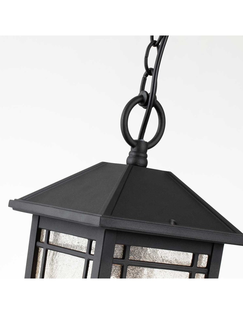 Elstead Lighting Średnia latarnia wisząca Cedar Point - 1 źródło światła IP44 QZ-CEDAR-POINT8-M-BK Elstead Lighting Średnia latarnia wisząca Cedar Point - 1 źródło światła IP44 QZ-CEDAR-POINT8-M-BK