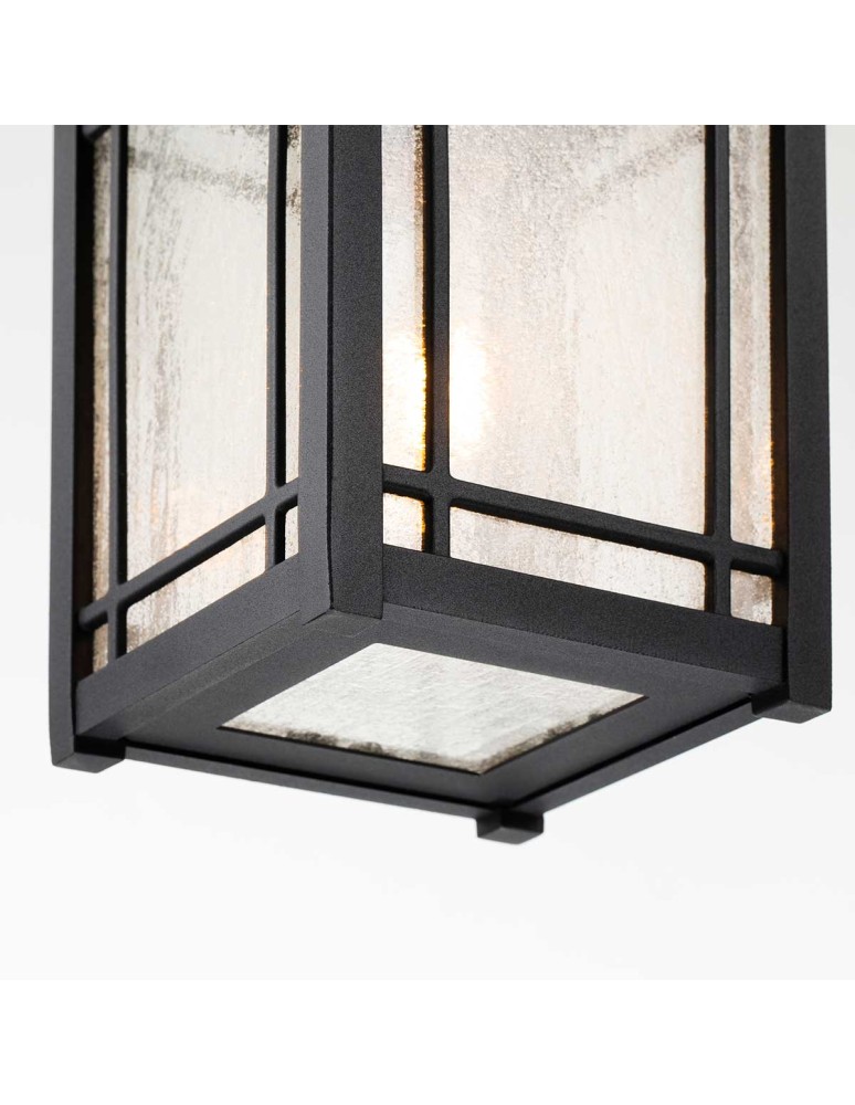 Elstead Lighting Średnia latarnia wisząca Cedar Point - 1 źródło światła IP44 QZ-CEDAR-POINT8-M-BK Elstead Lighting Średnia latarnia wisząca Cedar Point - 1 źródło światła IP44 QZ-CEDAR-POINT8-M-BK