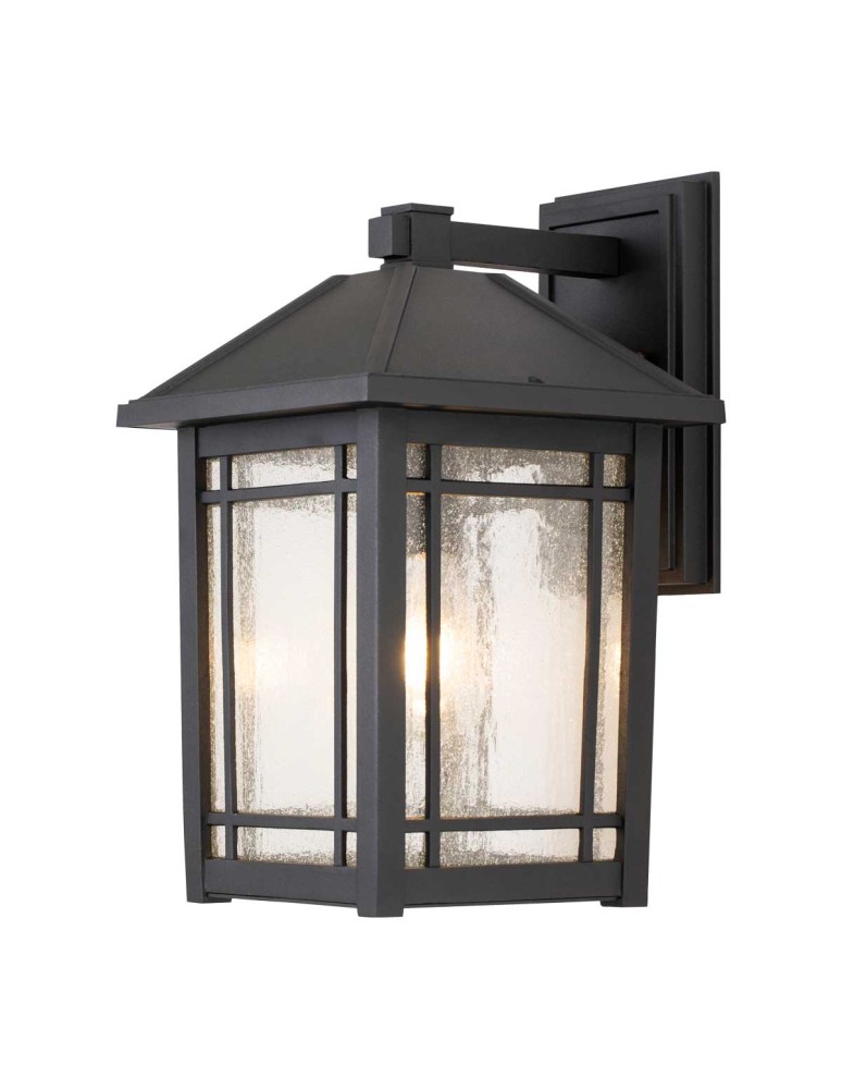 Elstead Lighting Duża latarnia naścienna Cedar Point - 1 źródło światła IP44 QZ-CEDAR-POINT-L-BK
