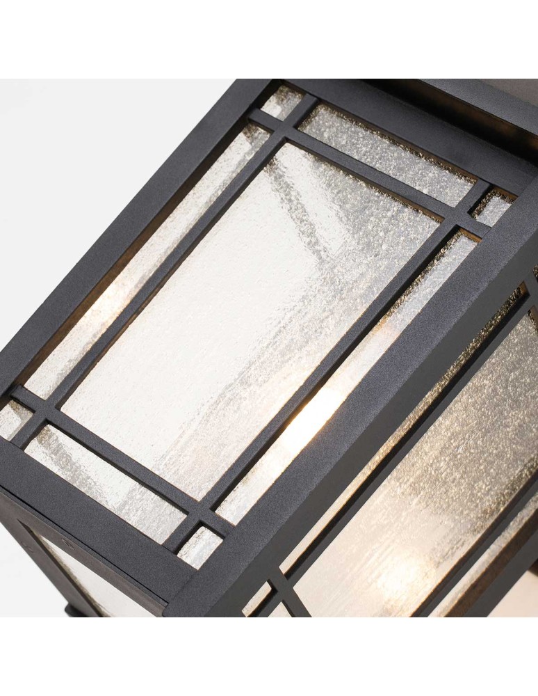 Elstead Lighting Duża latarnia naścienna Cedar Point - 1 źródło światła IP44 QZ-CEDAR-POINT-L-BK
