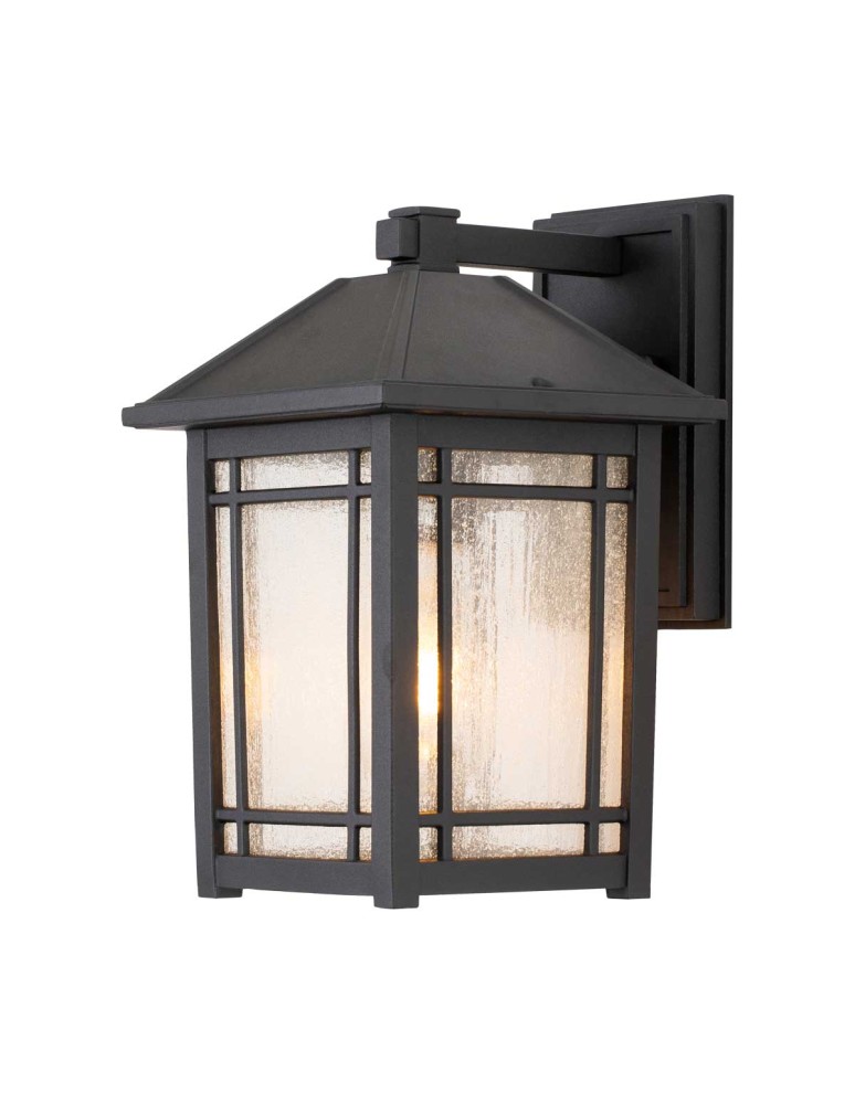 Elstead Lighting Średnia latarnia naścienna Cedar Point - 1 źródło światła IP44 QZ-CEDAR-POINT-M-BK