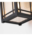 Kinkiety zewnętrzne - Elstead Lighting Średnia latarnia naścienna Cedar Point - 1 źródło światła IP44 QZ-CEDAR-POINT-M-BK - product 4