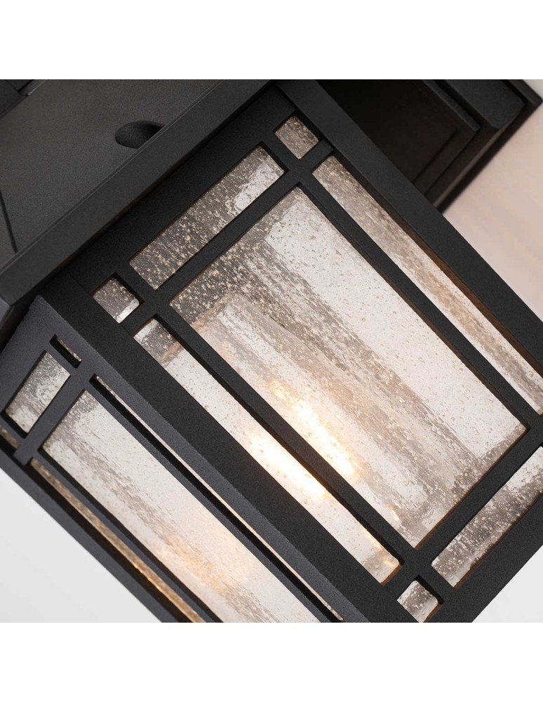 Elstead Lighting Mała latarnia naścienna Cedar Point - 1 źródło światła IP44 QZ-CEDAR-POINT-S-BK