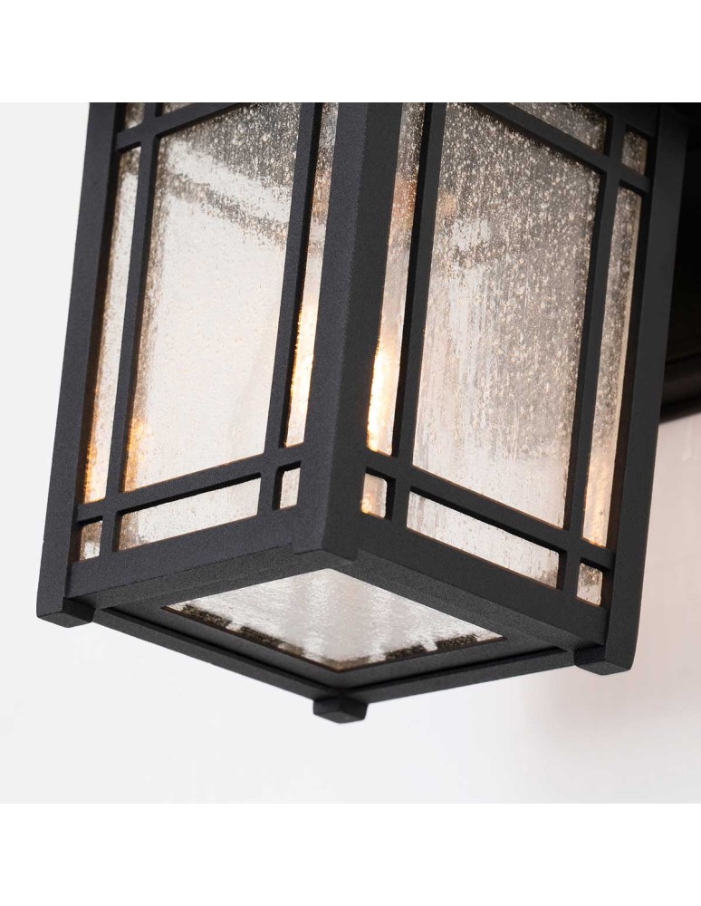Elstead Lighting Mała latarnia naścienna Cedar Point - 1 źródło światła IP44 QZ-CEDAR-POINT-S-BK