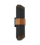 Elstead Lighting Duża latarnia naścienna LED Chasm IP44 QZ-CHASM-L-BKW Elstead Lighting Duża latarnia naścienna LED Chasm IP44 QZ-CHASM-L-BKW