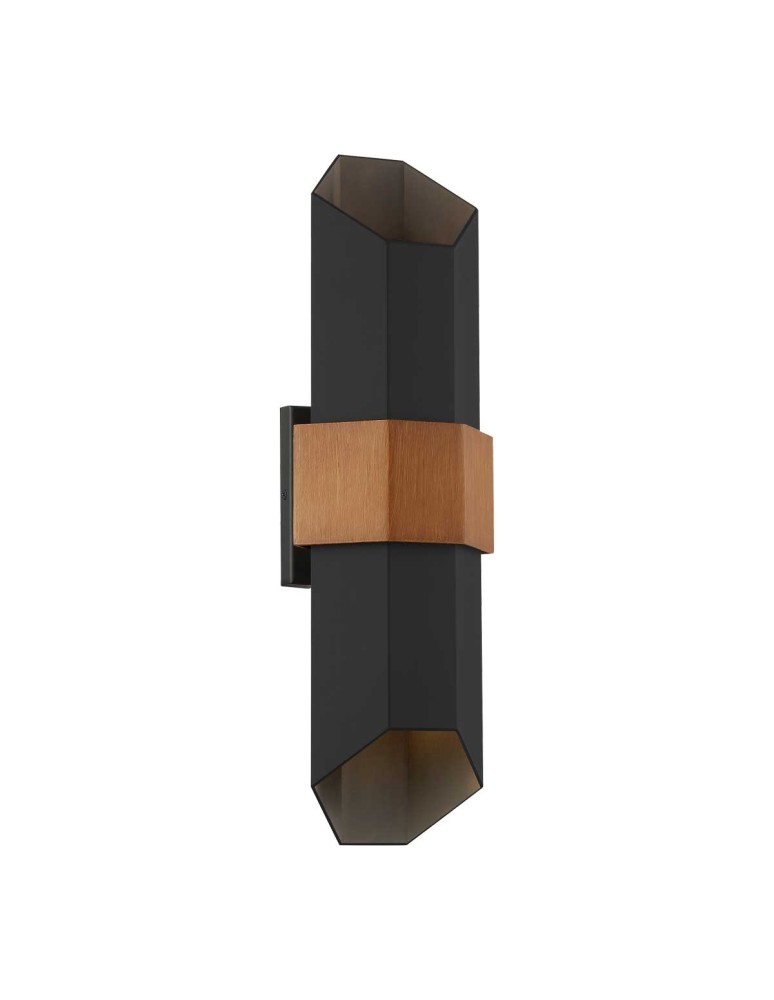 Elstead Lighting Duża latarnia naścienna LED Chasm IP44 QZ-CHASM-L-BKW Elstead Lighting Duża latarnia naścienna LED Chasm IP44 QZ-CHASM-L-BKW
