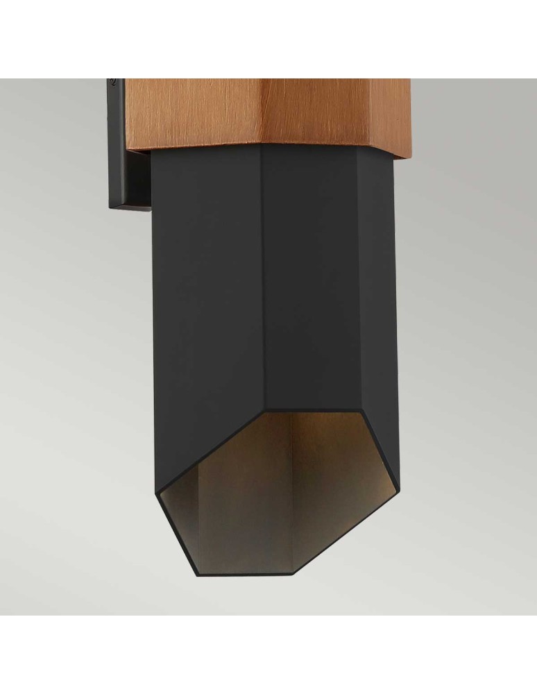 Elstead Lighting Duża latarnia naścienna LED Chasm IP44 QZ-CHASM-L-BKW Elstead Lighting Duża latarnia naścienna LED Chasm IP44 QZ-CHASM-L-BKW