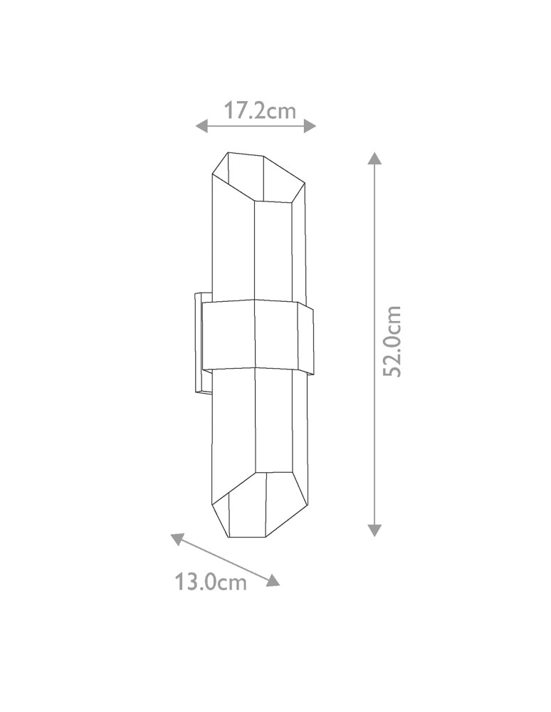 Elstead Lighting Duża latarnia naścienna LED Chasm IP44 QZ-CHASM-L-BKW Elstead Lighting Duża latarnia naścienna LED Chasm IP44 QZ-CHASM-L-BKW