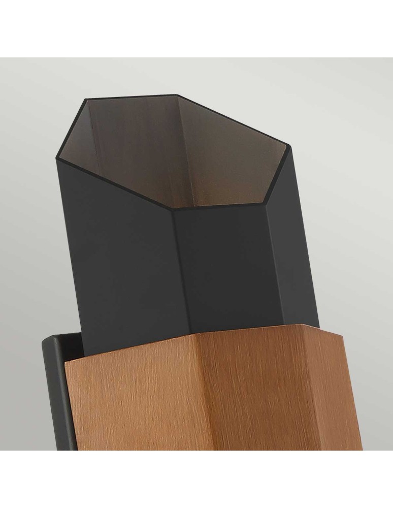 Elstead Lighting Średnia latarnia naścienna Chasm IP44 QZ-CHASM-M-BKW Elstead Lighting Średnia latarnia naścienna Chasm IP44 QZ-CHASM-M-BKW