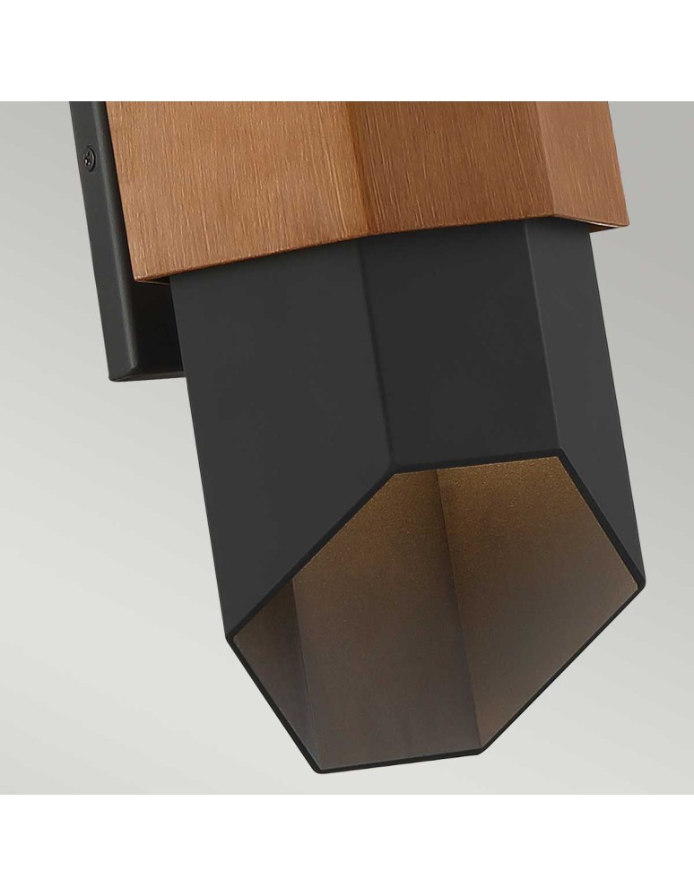 Elstead Lighting Średnia latarnia naścienna Chasm IP44 QZ-CHASM-M-BKW Elstead Lighting Średnia latarnia naścienna Chasm IP44 QZ-CHASM-M-BKW