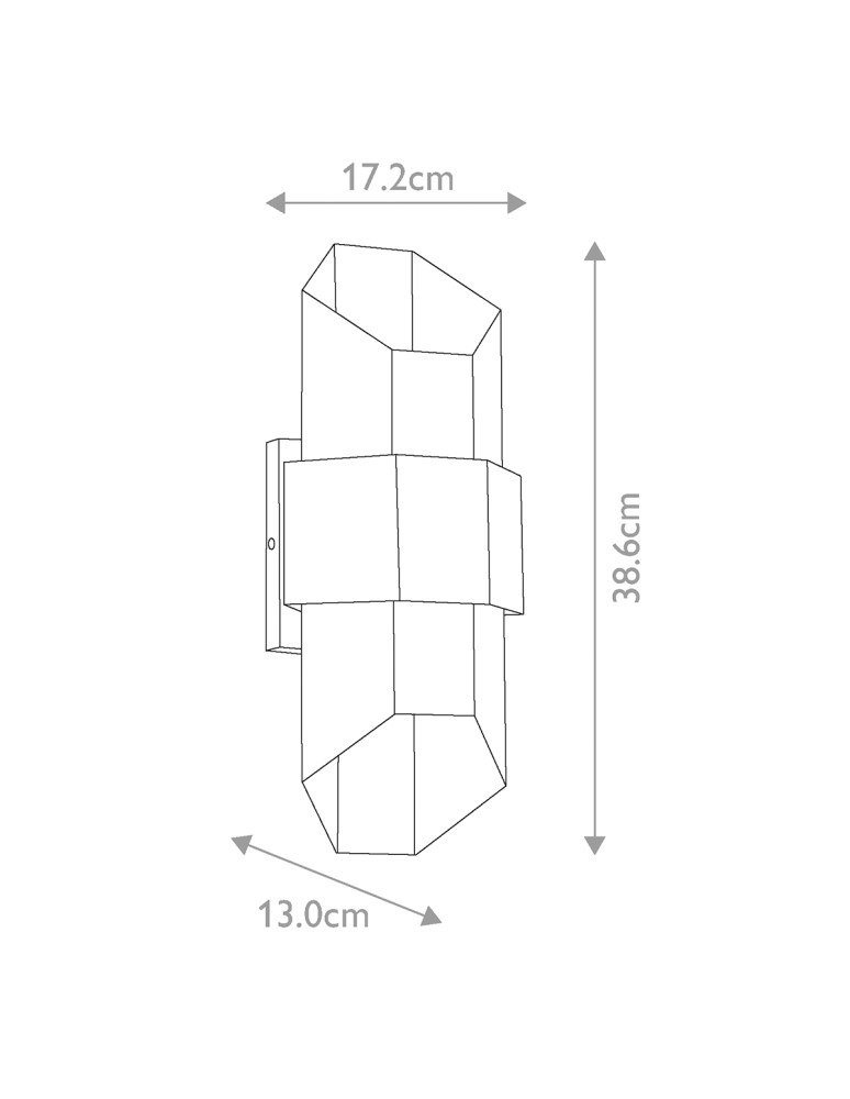 Elstead Lighting Średnia latarnia naścienna Chasm IP44 QZ-CHASM-M-BKW Elstead Lighting Średnia latarnia naścienna Chasm IP44 QZ-CHASM-M-BKW