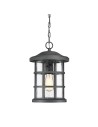 Elstead Lighting Średnia latarnia wisząca Crusade - 1 źródło światła IP44 QZ-CRUSADE8-BLK
