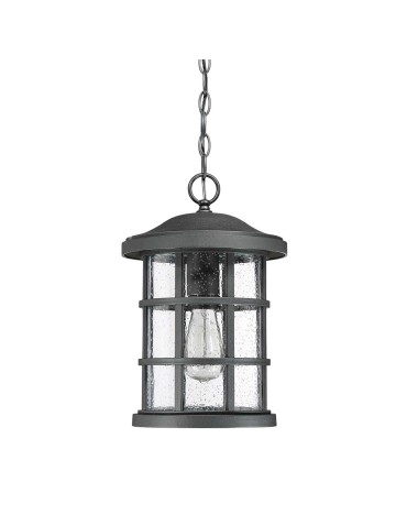 Elstead Lighting Średnia latarnia wisząca Crusade - 1 źródło światła IP44 QZ-CRUSADE8-BLK - produkt 2