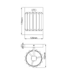 Kinkiety łazienkowe - Elstead Lighting Kinkiet Divine - 1 źródło światła IP44 QZ-DIVINE1-PC-BATH - product 5