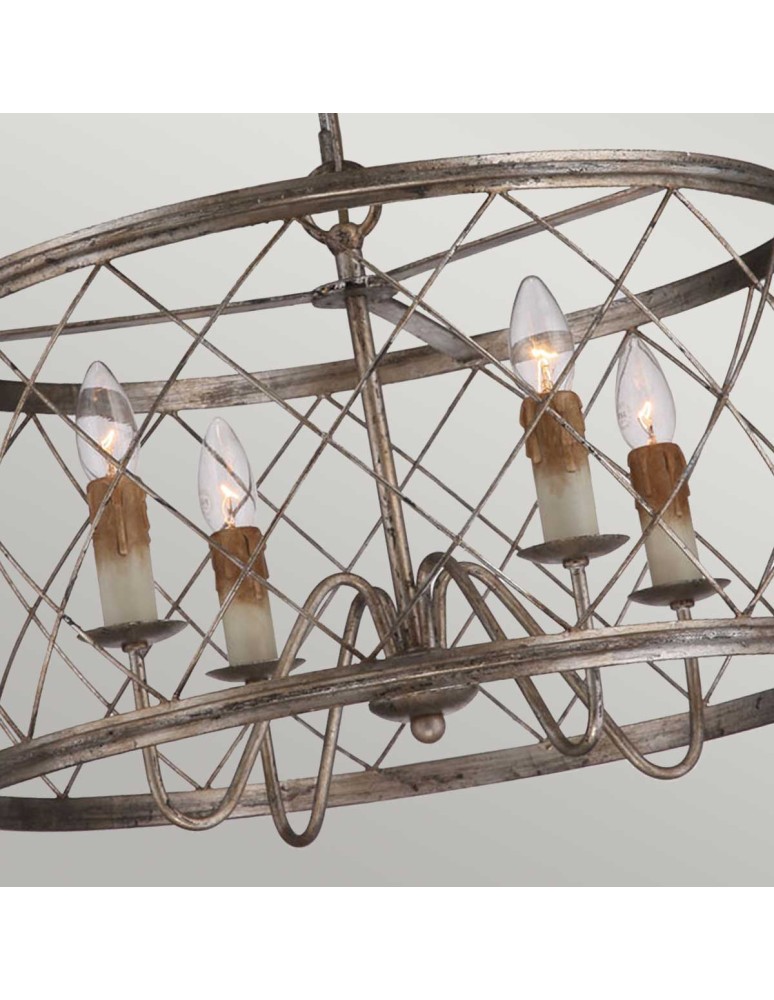 Lampy wiszące - Elstead Lighting Lampa wisząca / Żyrandol Dury - 4 źródła światła QZ-DURY-P - product kolory-swiatla.pl 2