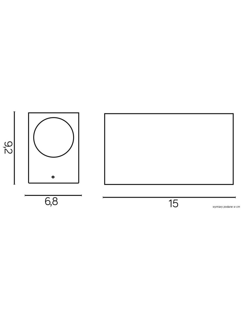 SU-MA MINI 2xGU10 Kinkiet IP54 5002 DG